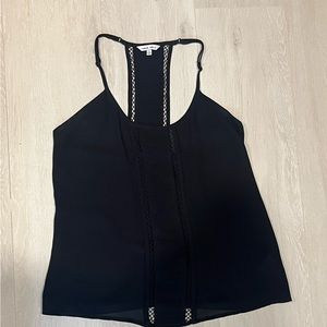 NAKED ZEBRA black tank. Size S. Adjustable straps